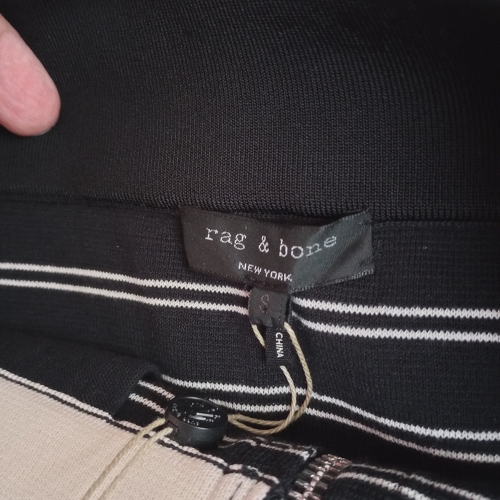 Rag & Bone Regan Striped Stretch Skirt S - Picture 6 of 9